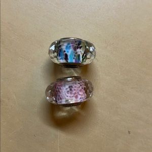 Pandora faceted murano glass charm